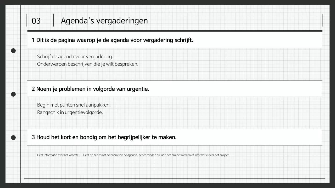 Planning samenvatting schone werkplek notulen
