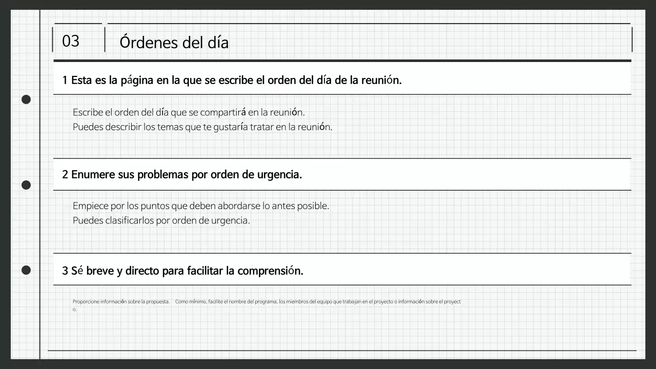 Resumen de la planificación Actas de las reuniones en el lugar de trabajo