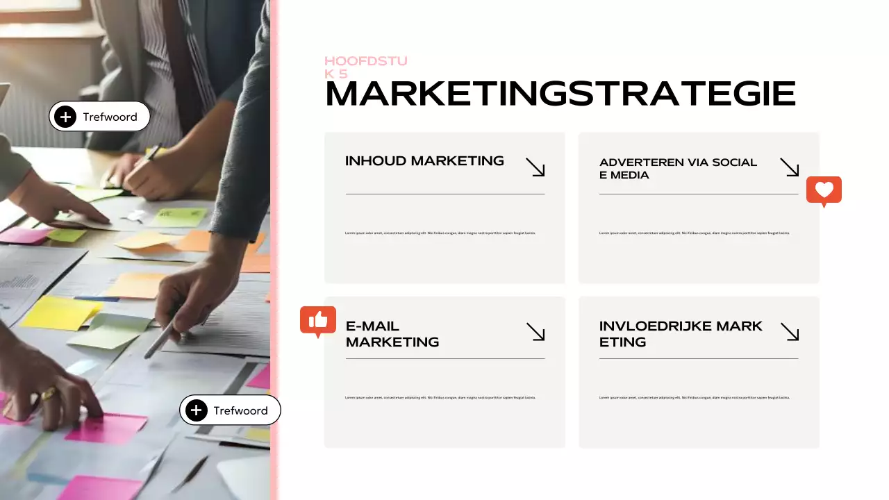 blauwe moderne social media presentatie