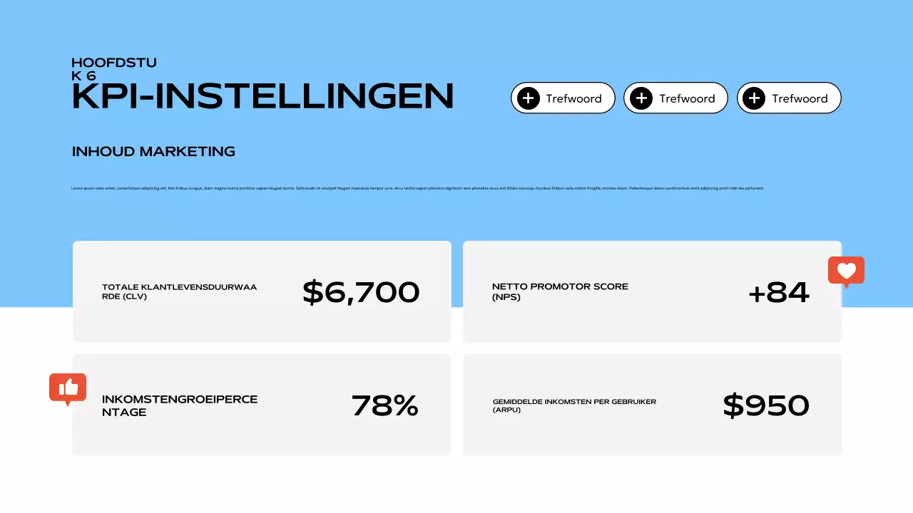blauwe moderne social media presentatie