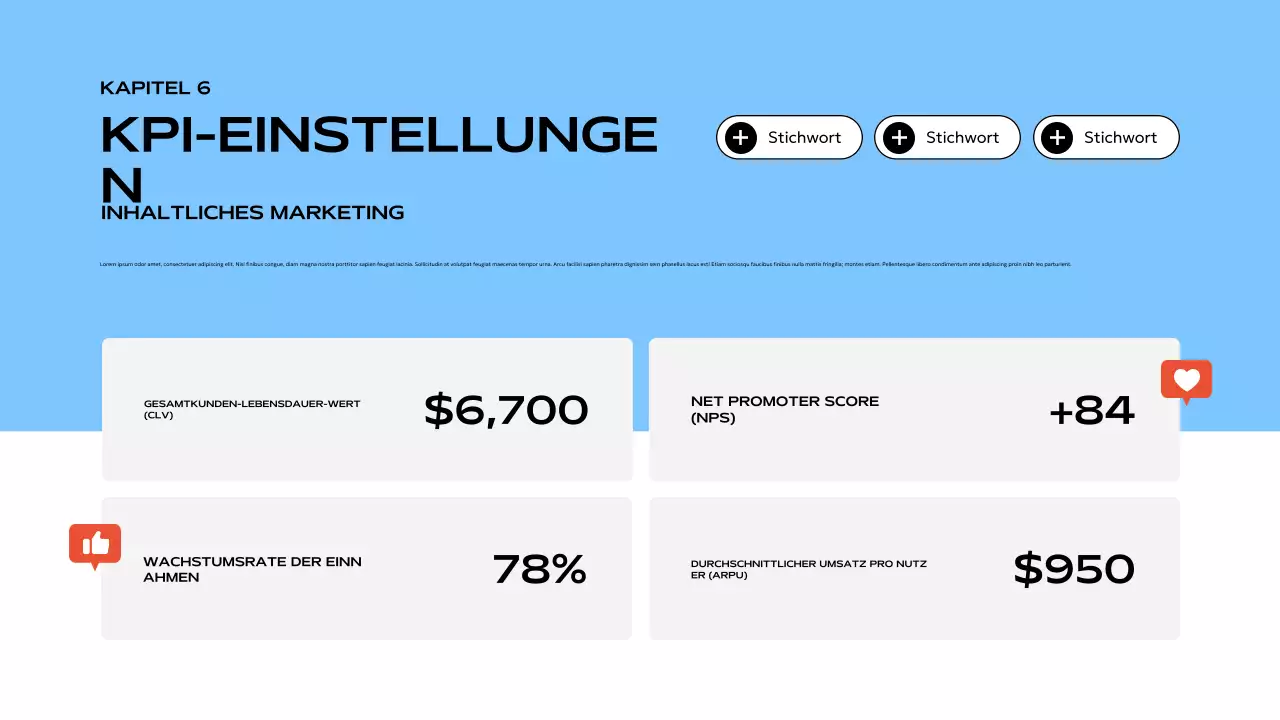 blue modern social media präsentation