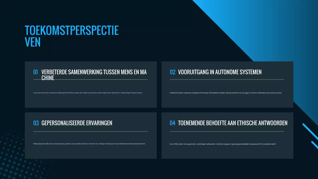 blauwe moderne AI advertentie