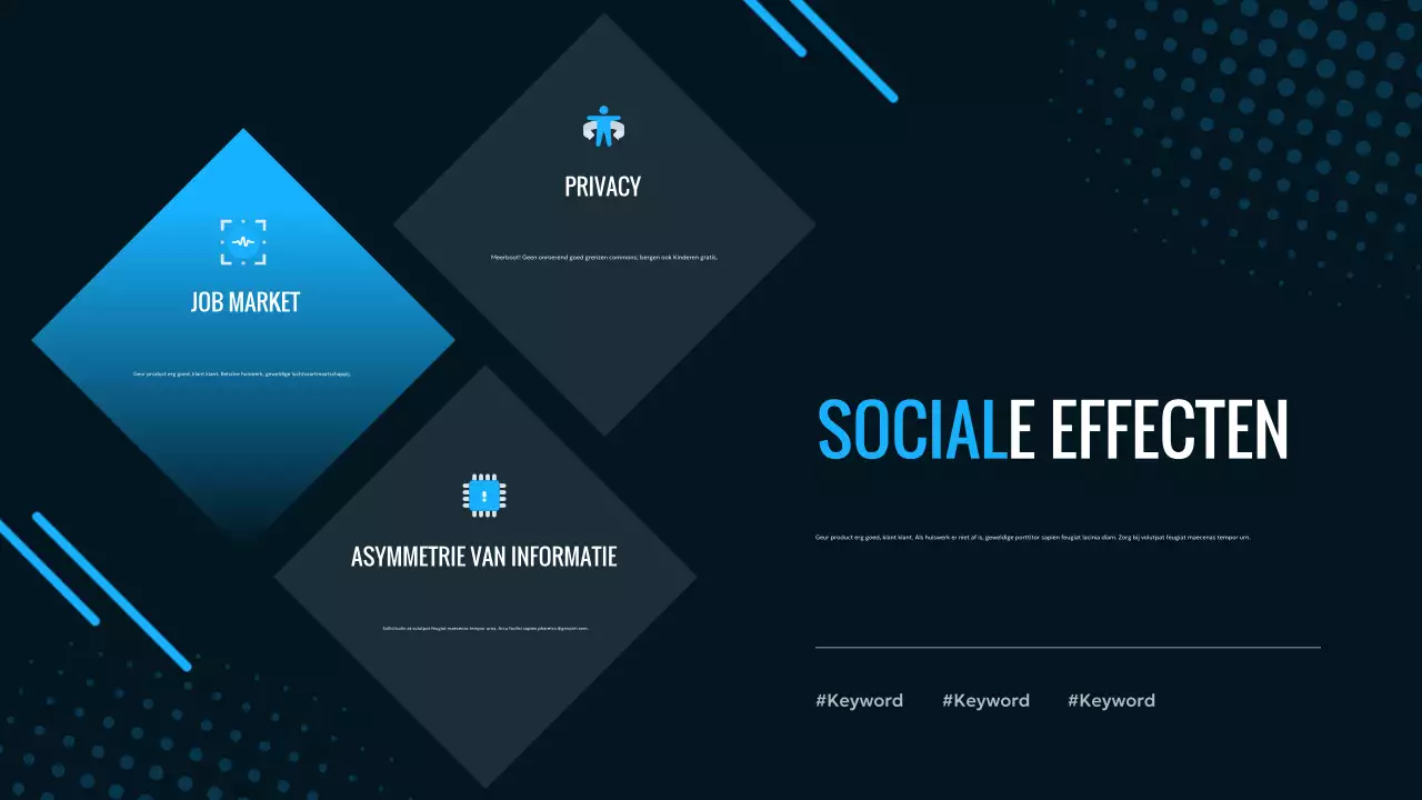 blauwe moderne AI advertentie