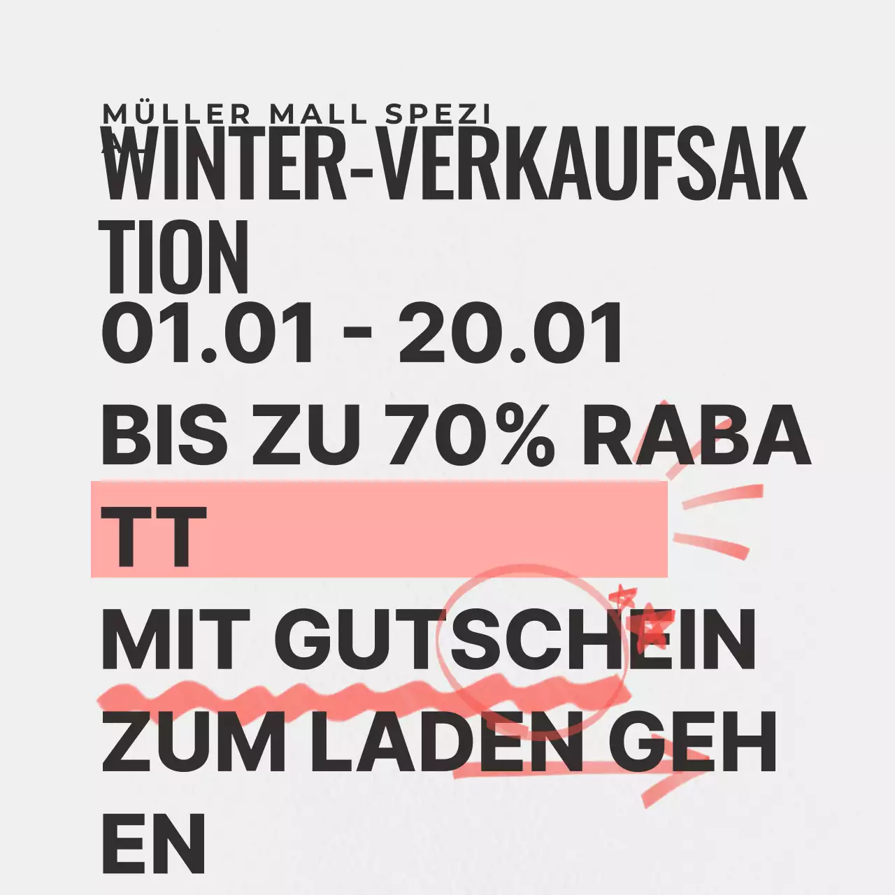 Black Modern Sale Aktion