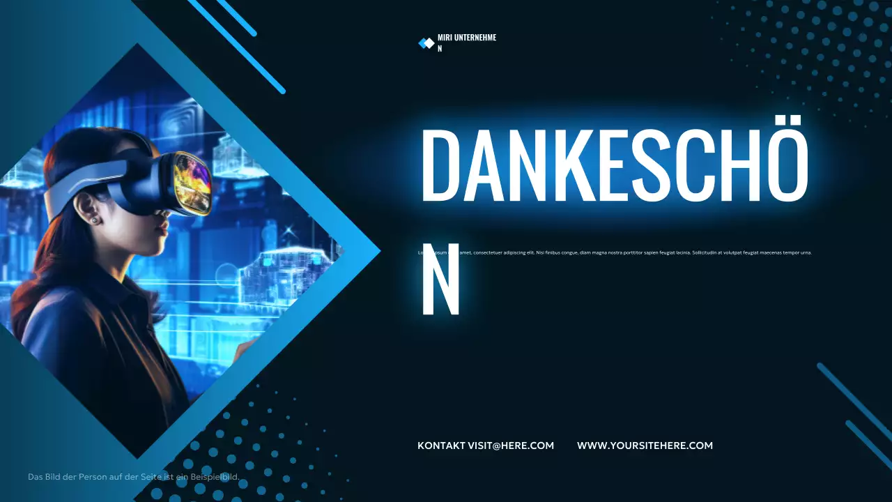 blaue moderne AI-Anzeige