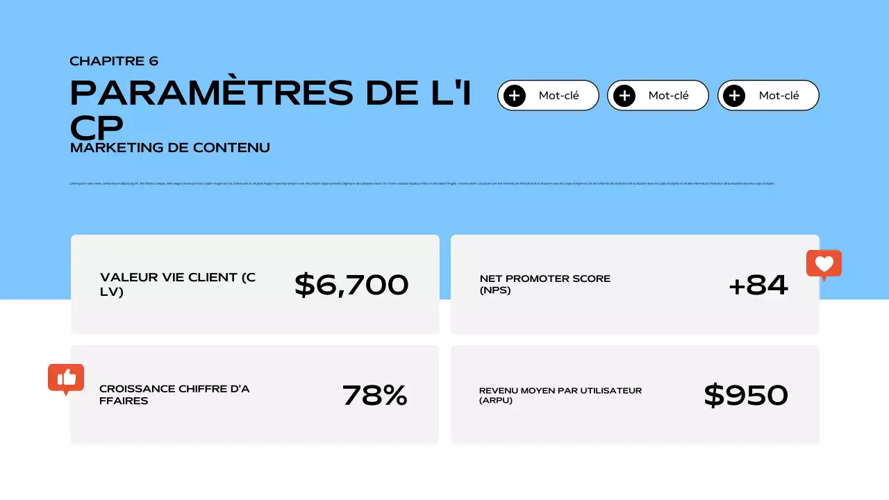 présentation moderne des médias sociaux en bleu