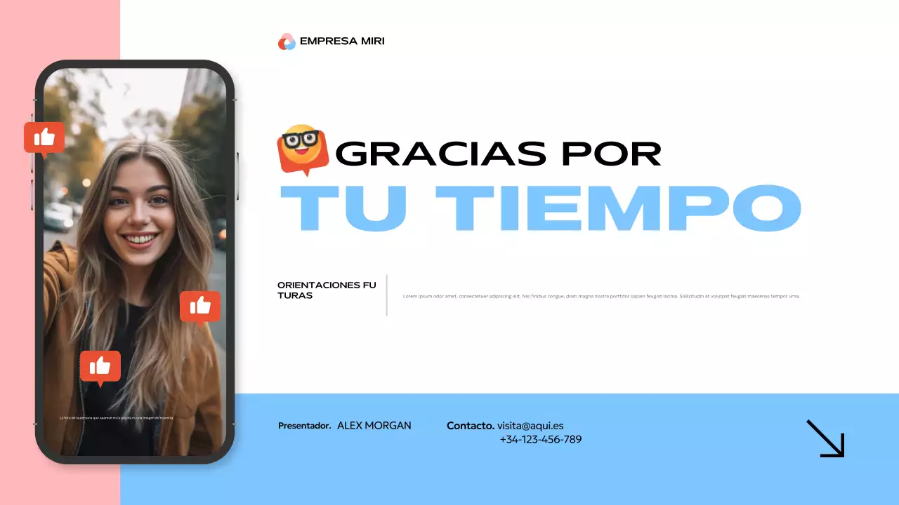 blue modern social media presentation