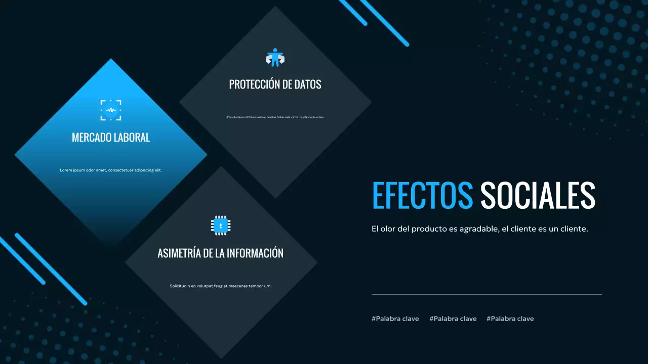 anuncio azul moderno AI