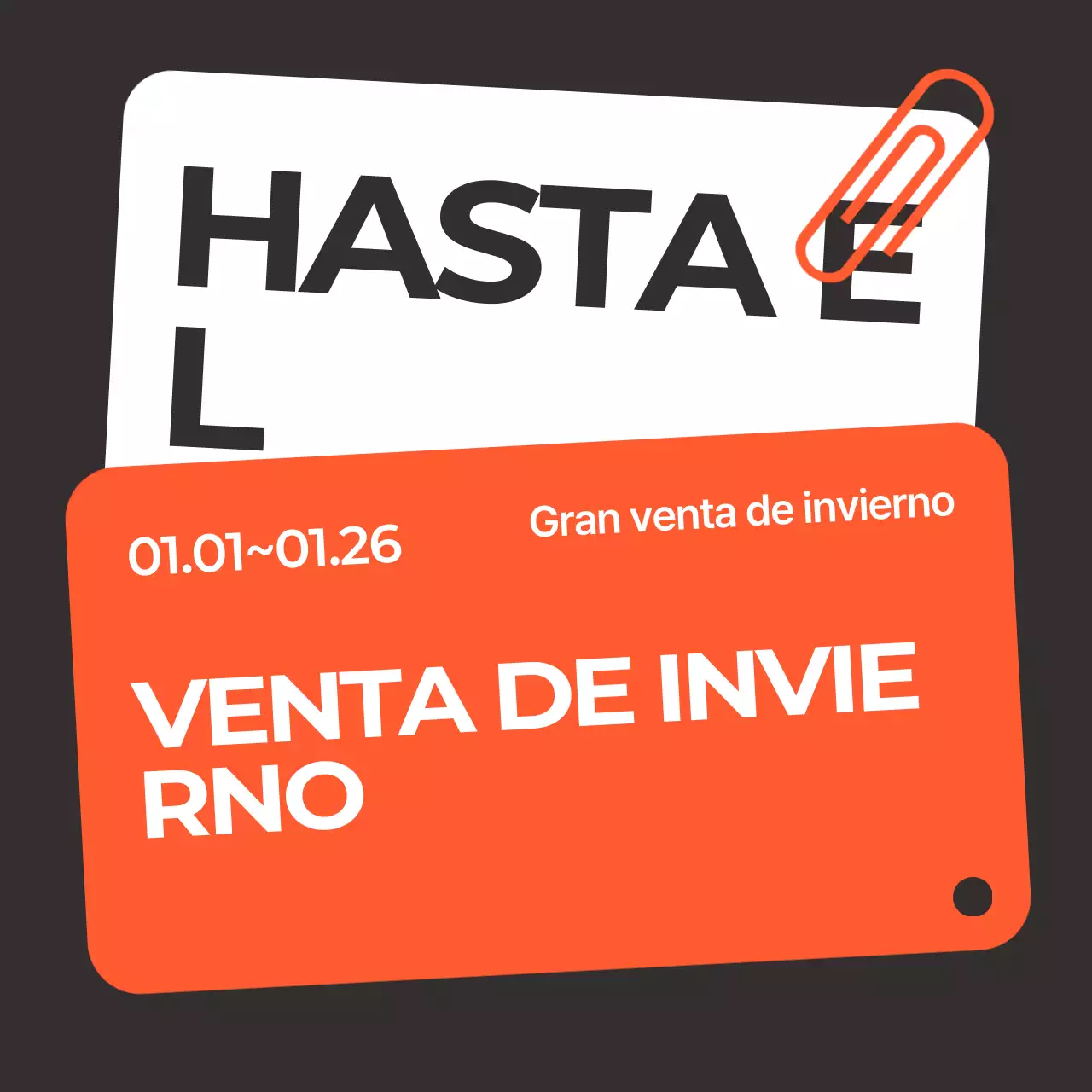 Promocione las rebajas de invierno de Black Modern