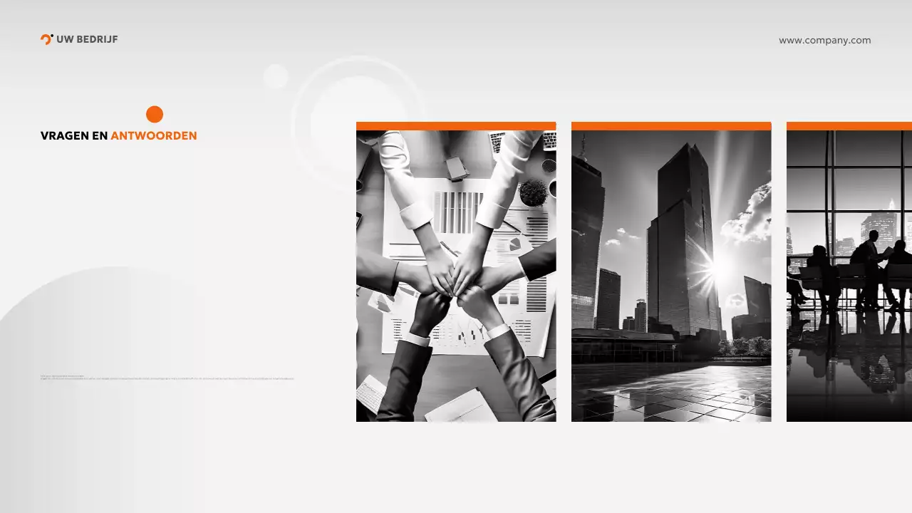 oranje moderne inwerkgids