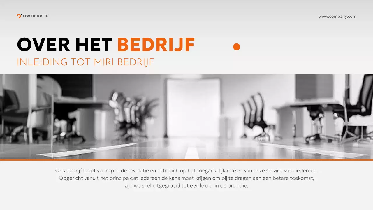 oranje moderne inwerkgids