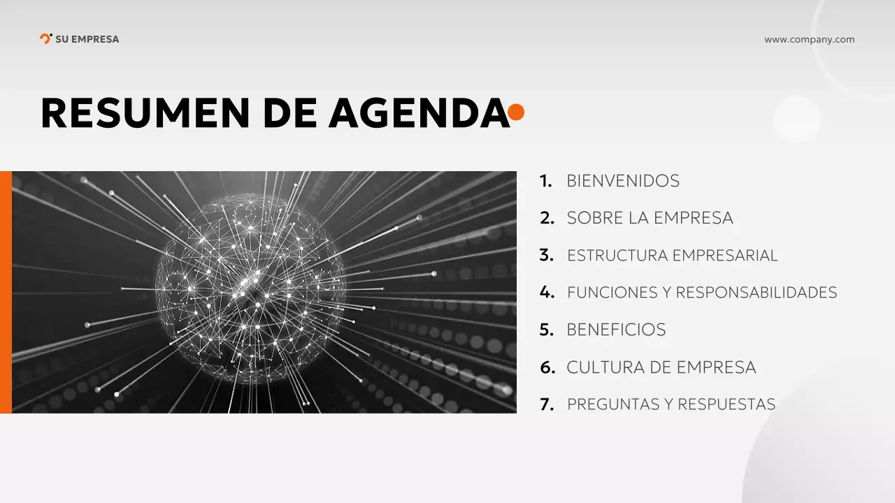 orange modern onboarding guide