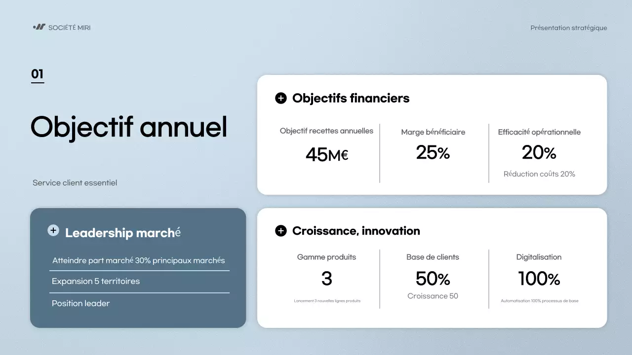 blue modern business report