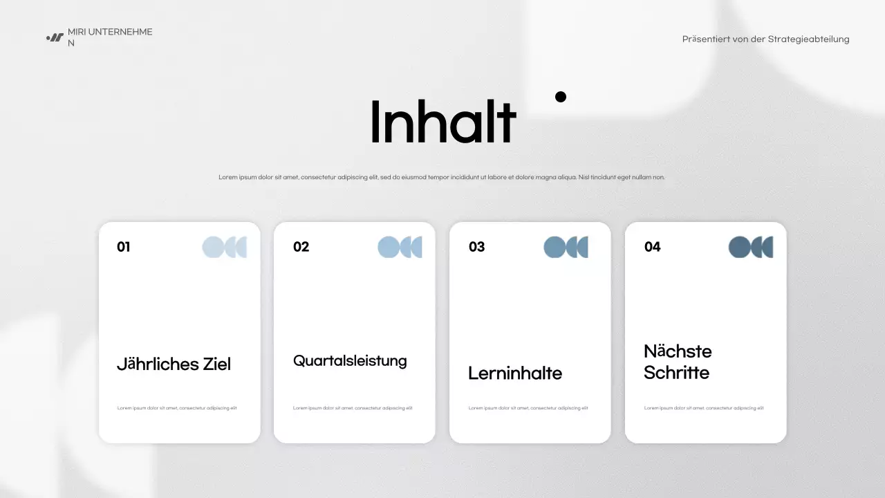 blue modern business report