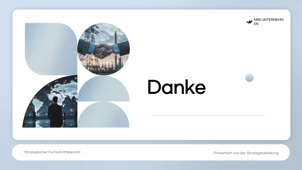 blue modern business report