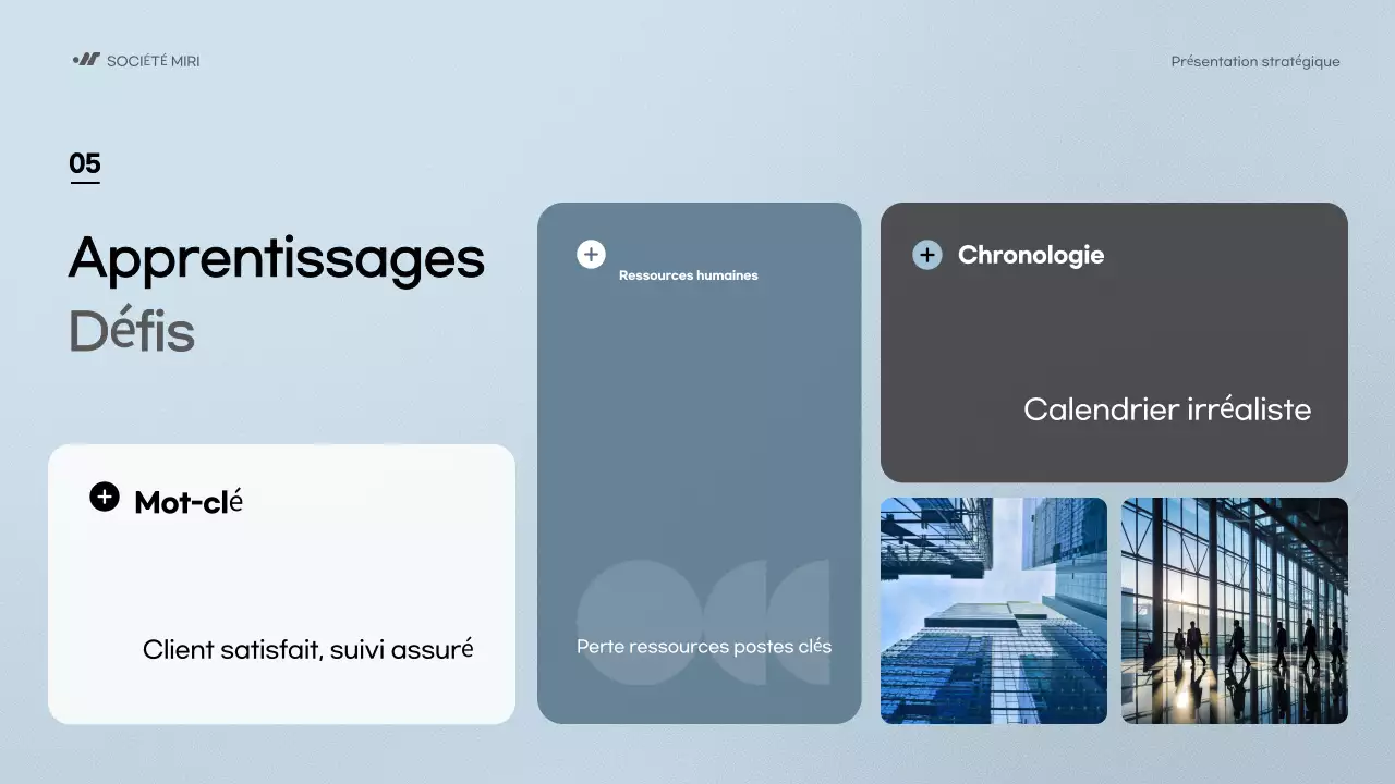 blue modern business report