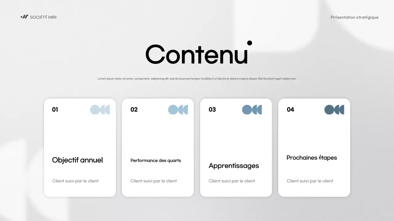 blue modern business report