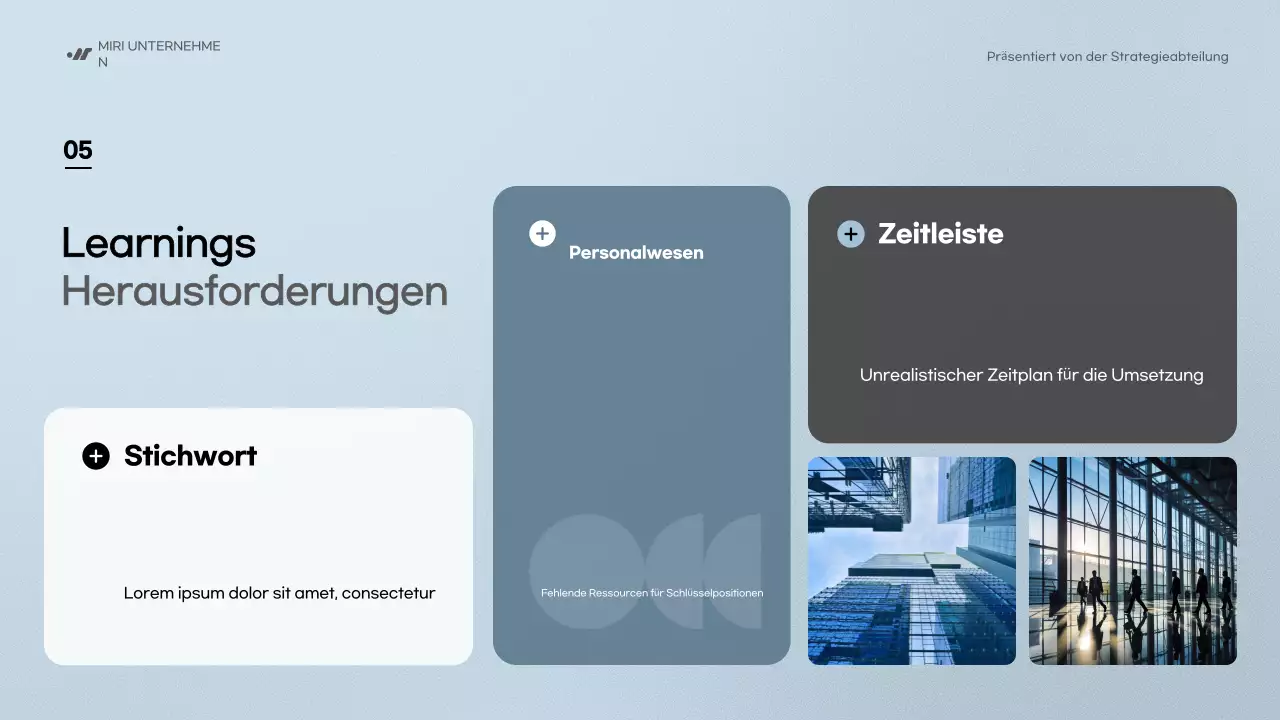 blue modern business report