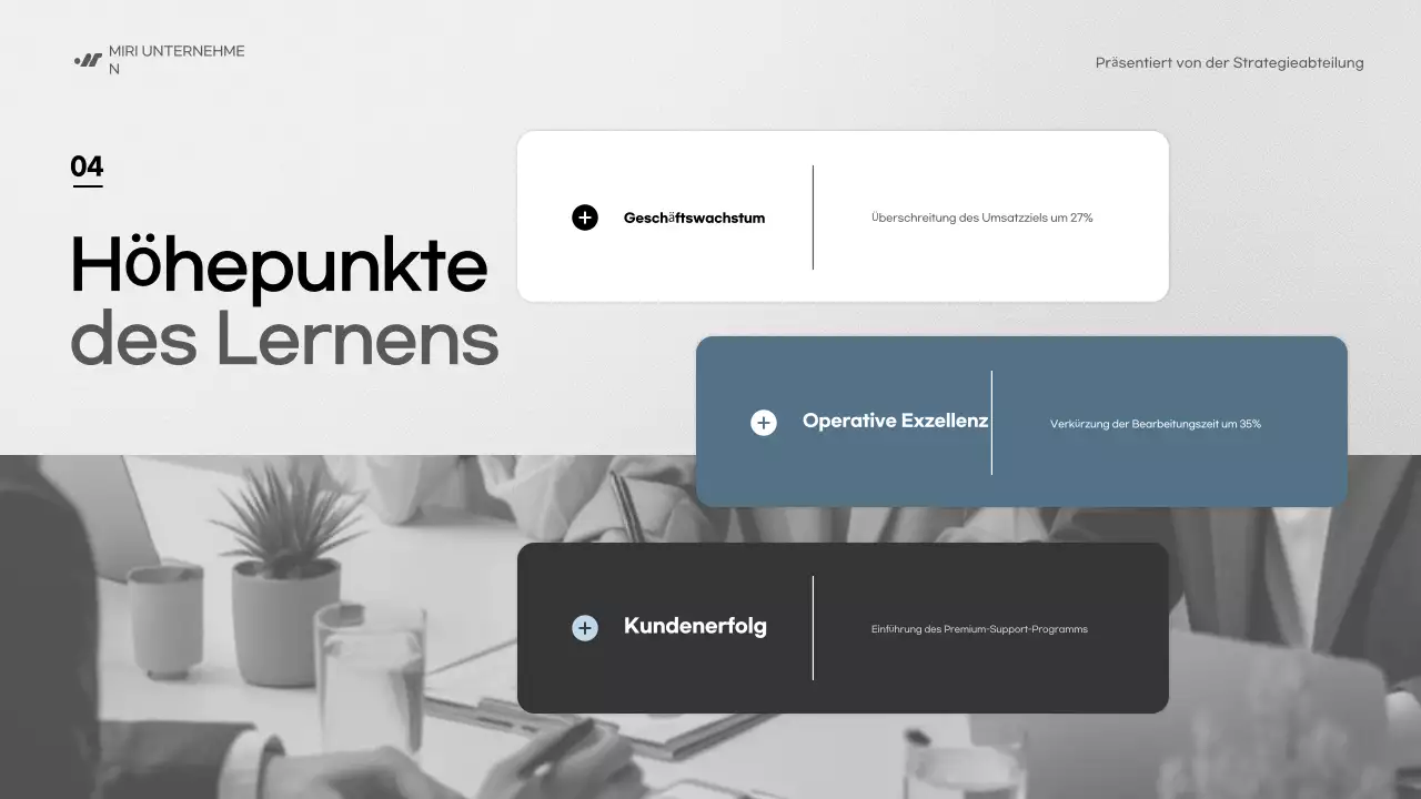 blue modern business report