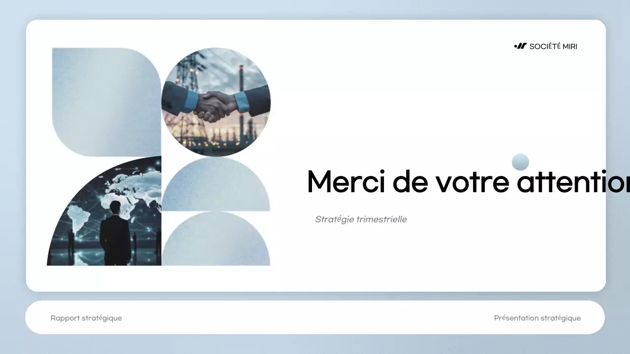 blue modern business report