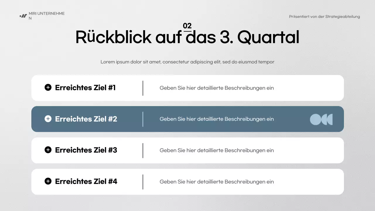 blue modern business report