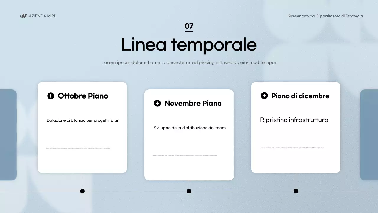 relazione aziendale moderna blu