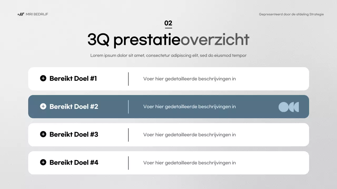 blauw modern zakelijk verslag