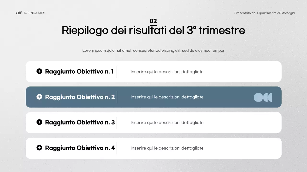 relazione aziendale moderna blu