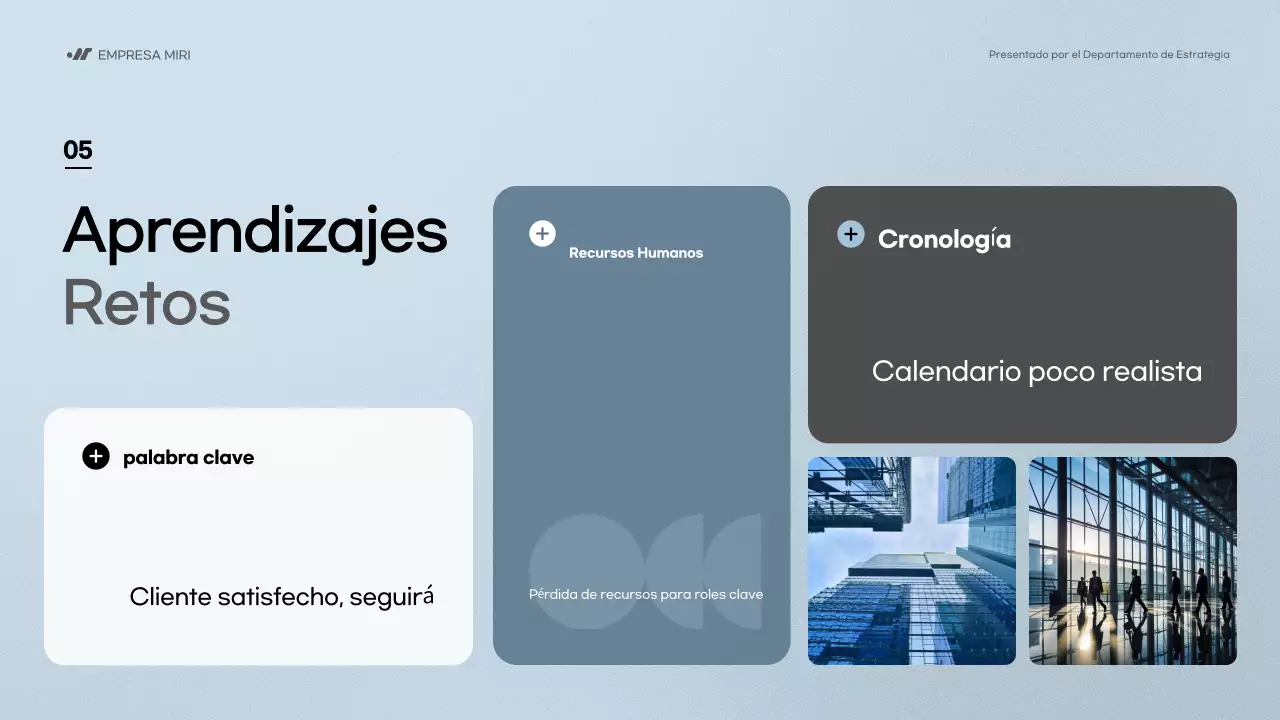 blue modern business report