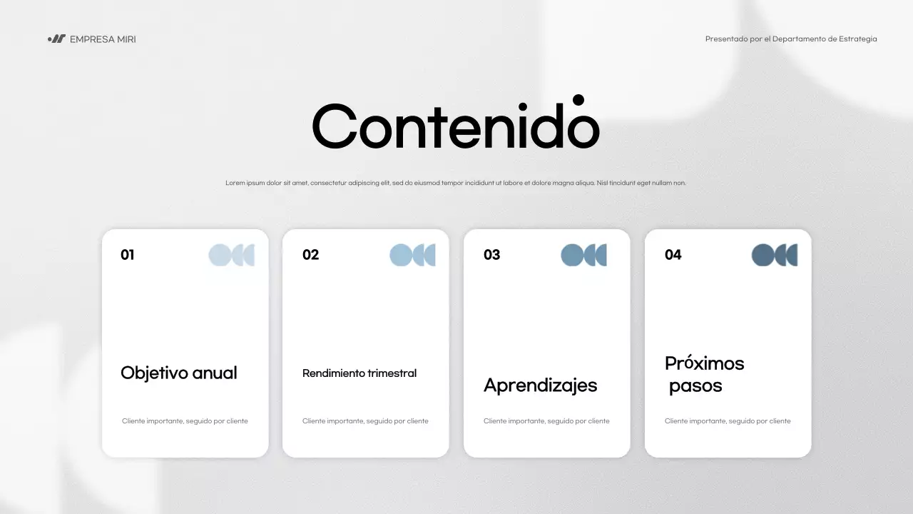 blue modern business report