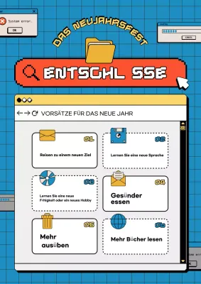 blauer retro resolutions planer