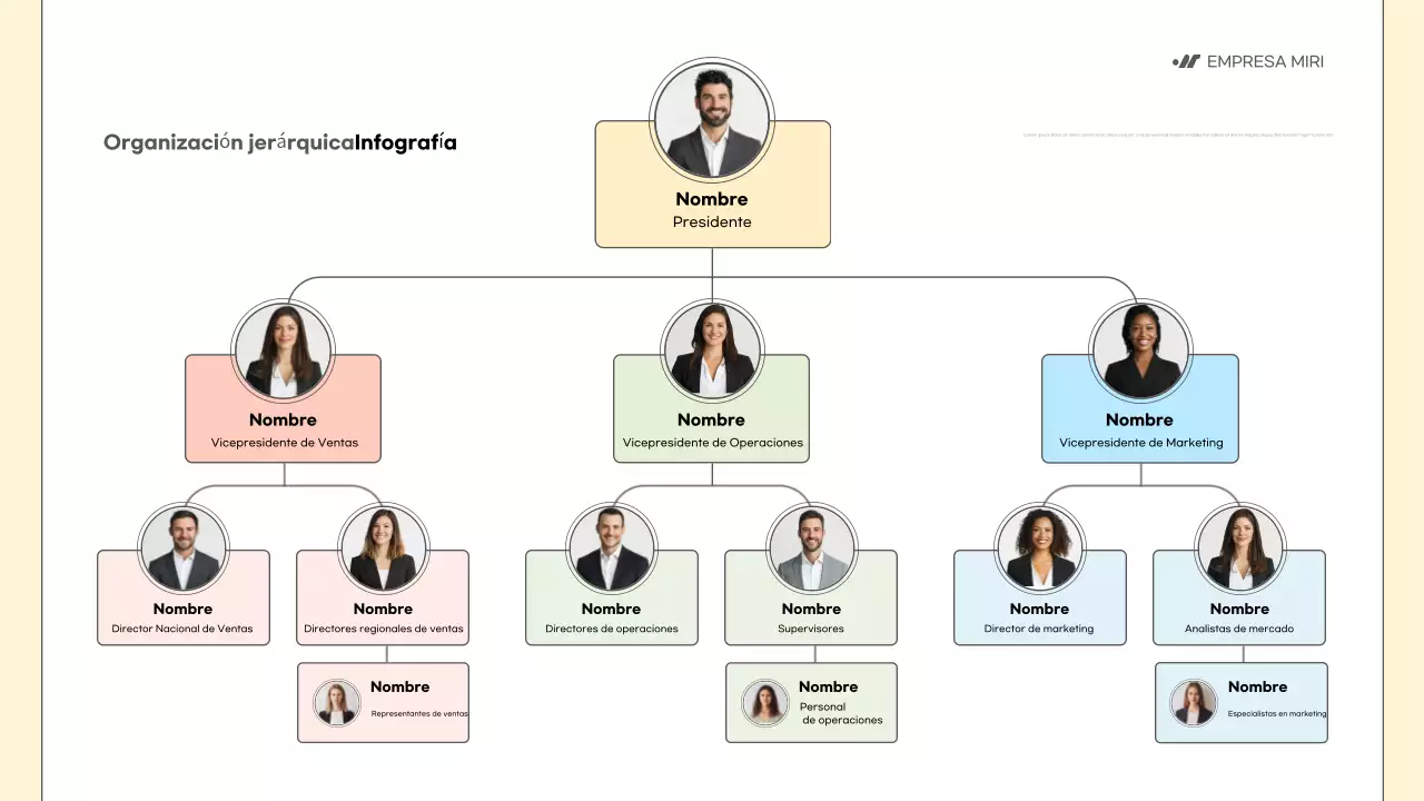 diseño de organización profesional beige