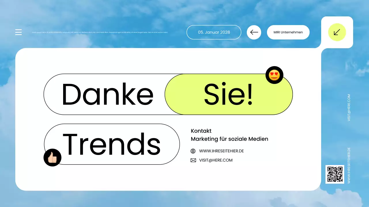 blue modern social media trend report