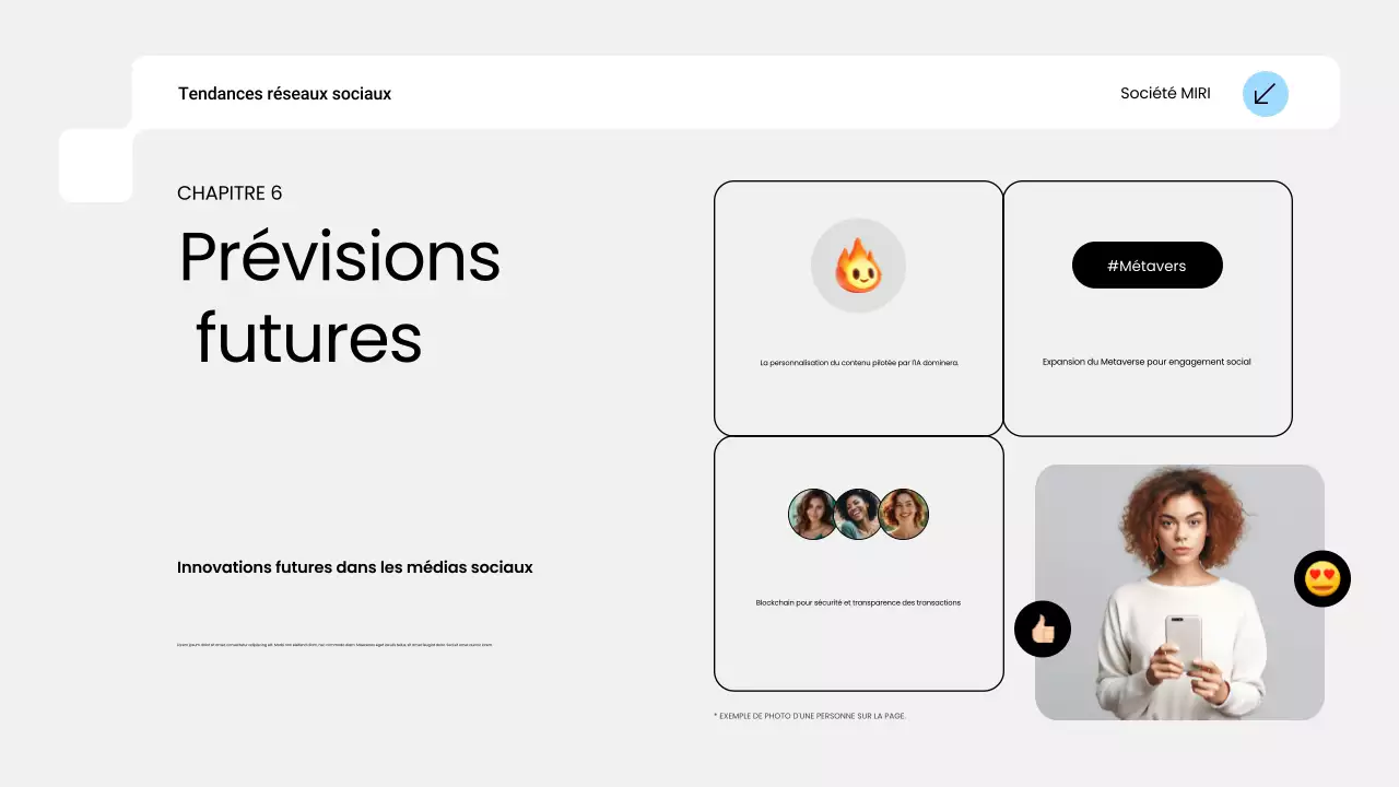 rapport sur les tendances des médias sociaux blue modern