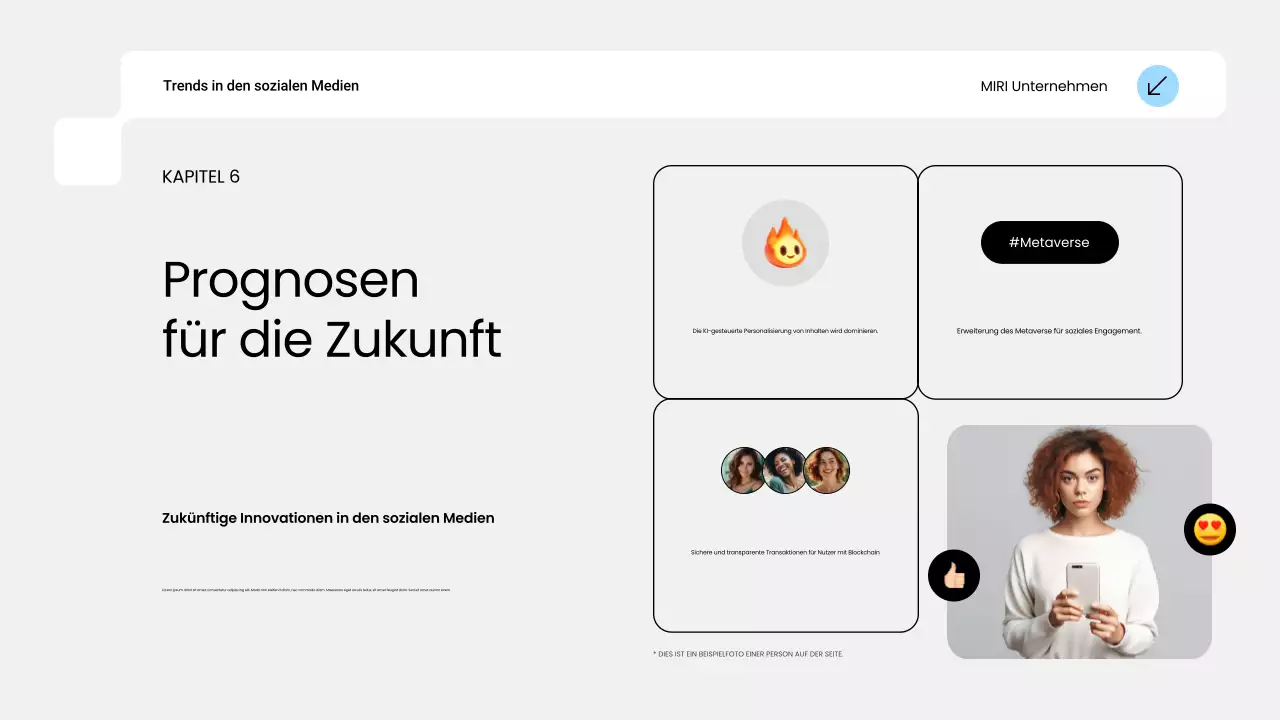 blue modern social media trend report