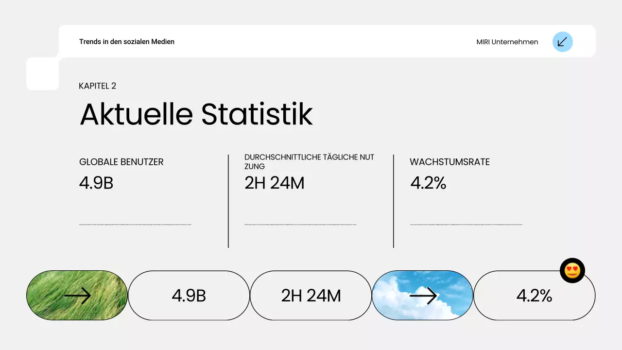 blue modern social media trend report