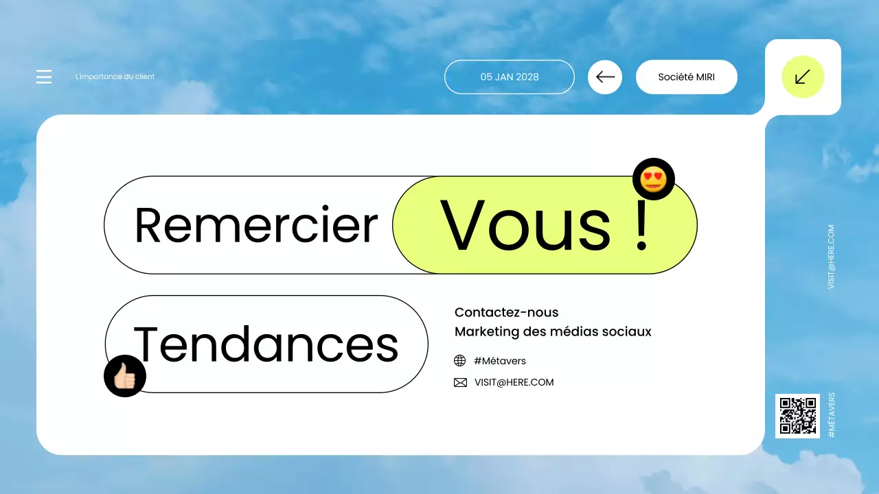 rapport sur les tendances des médias sociaux blue modern