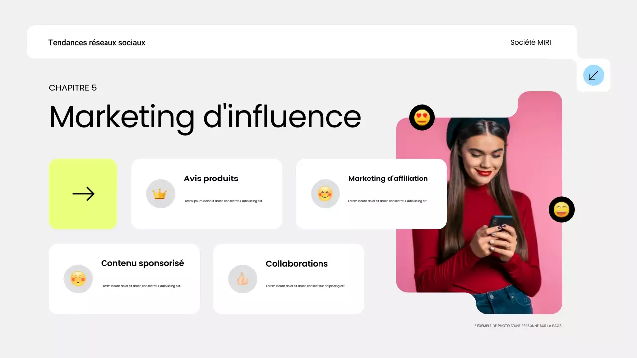 rapport sur les tendances des médias sociaux blue modern