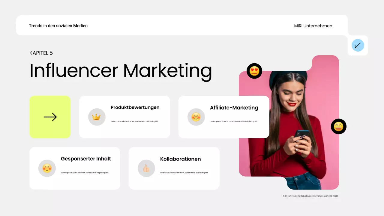 blue modern social media trend report