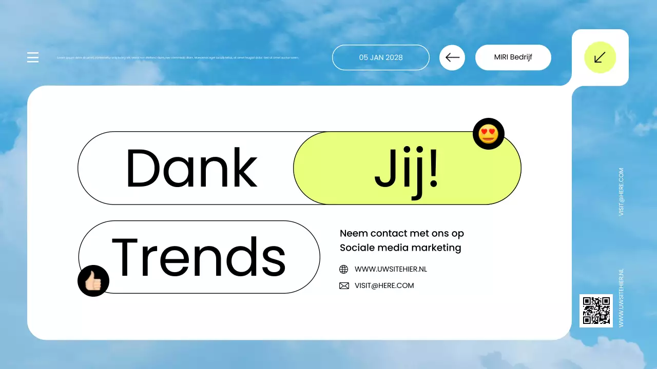 blauw modern social media trendrapport