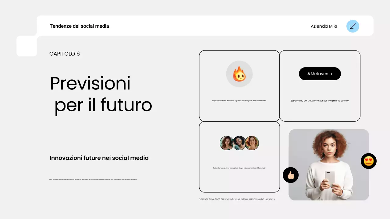 rapporto sulle tendenze dei social media blu moderni