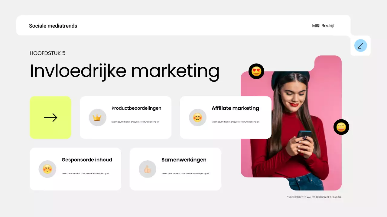 blauw modern social media trendrapport