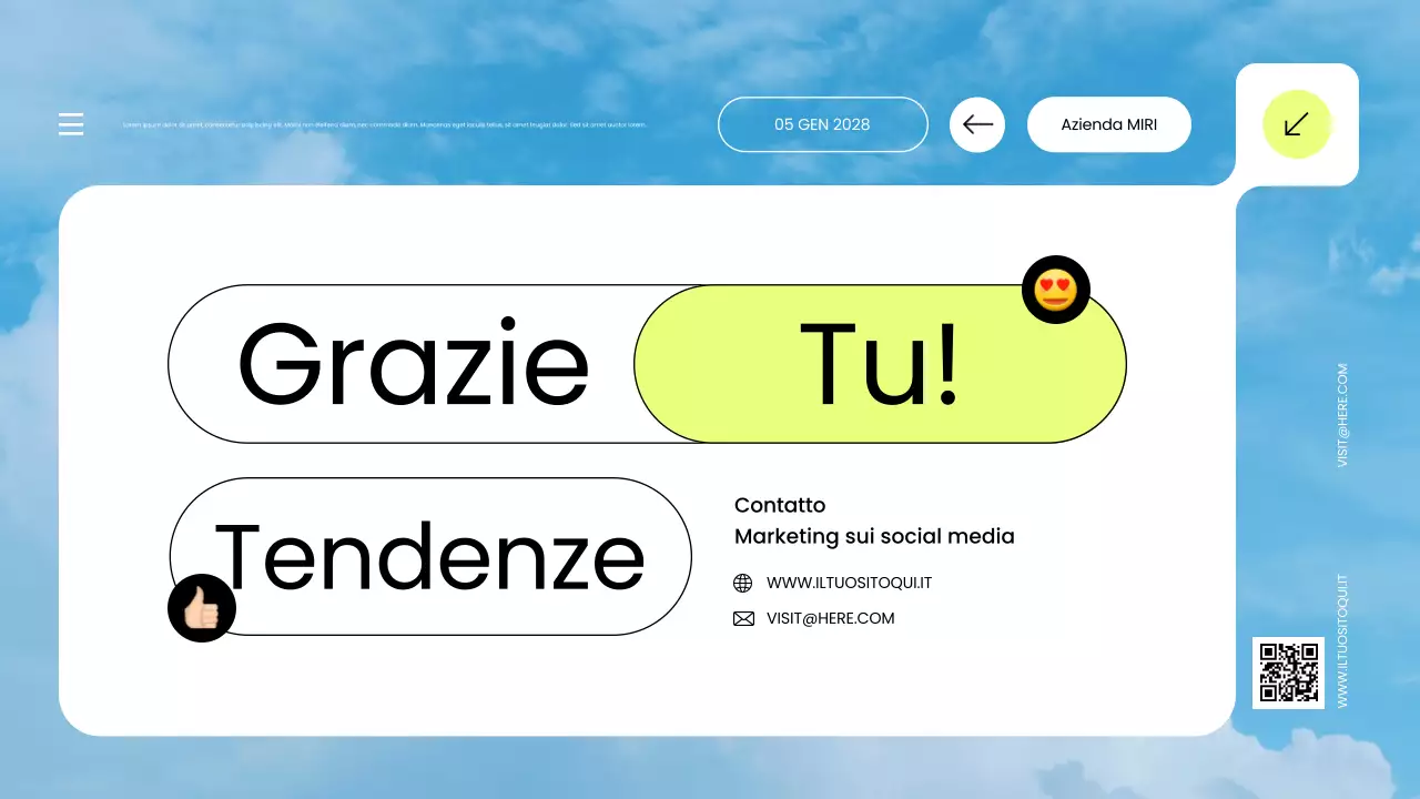 rapporto sulle tendenze dei social media blu moderni