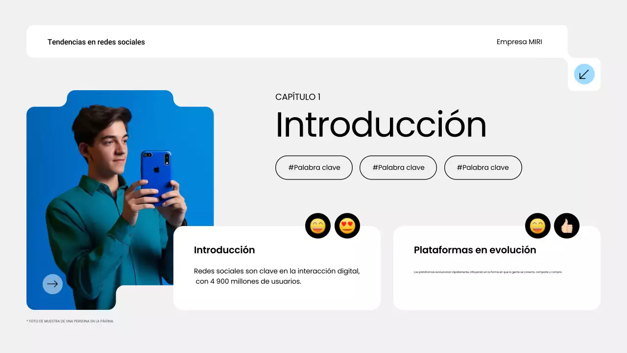 blue modern social media trend report