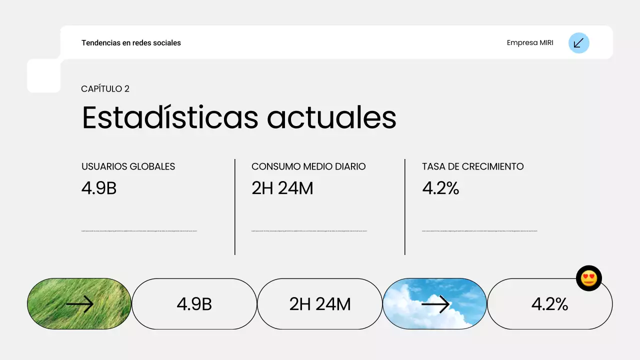blue modern social media trend report