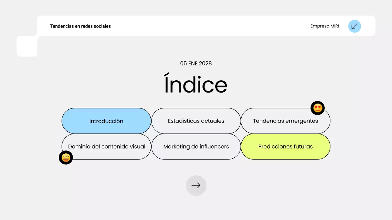 blue modern social media trend report