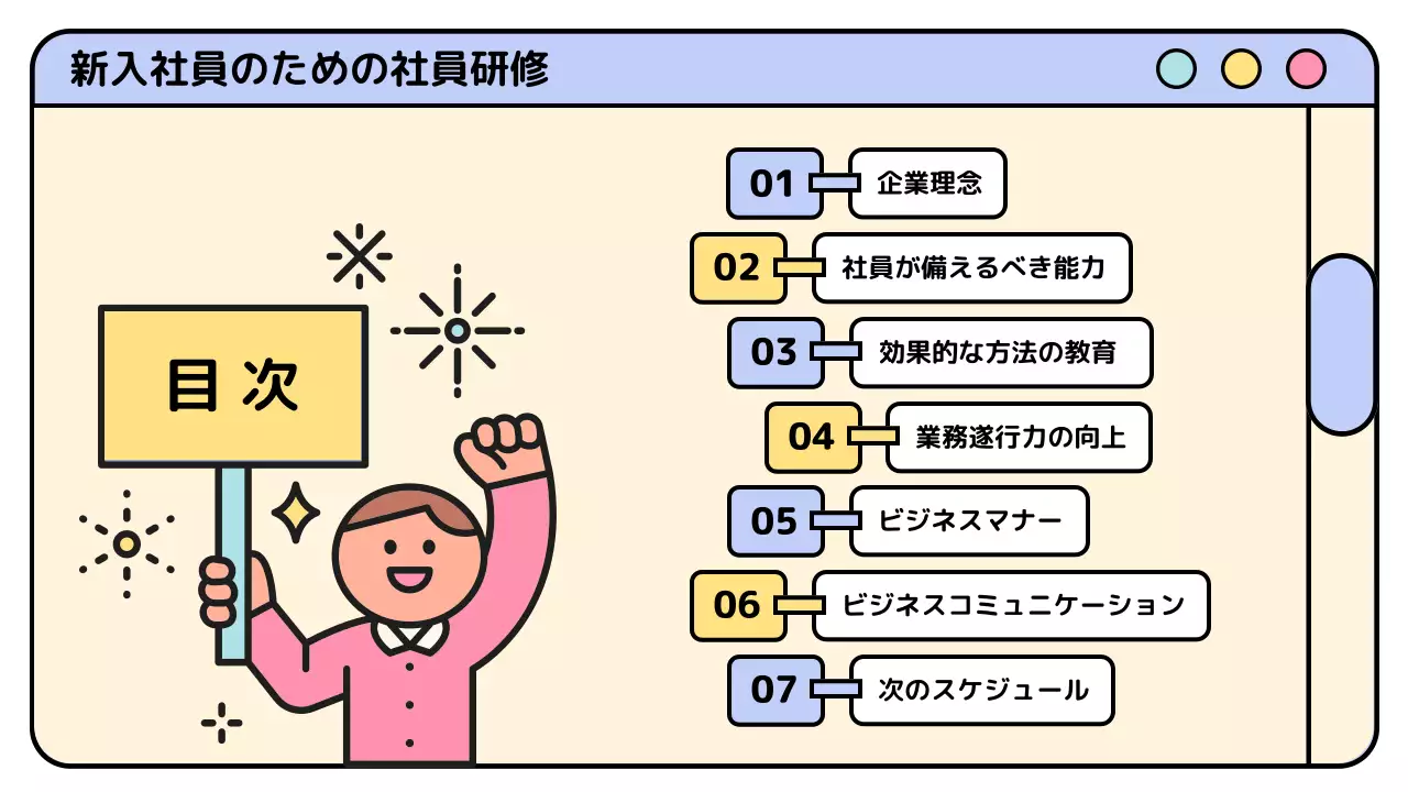 カラフル かわいい 研修 資料 プレゼンテーション