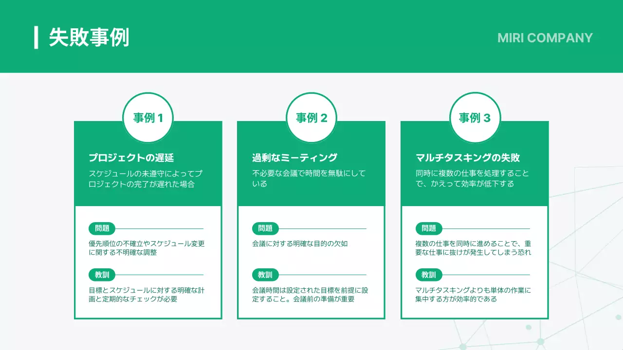 緑 モダン 研修 プレゼンテーション
