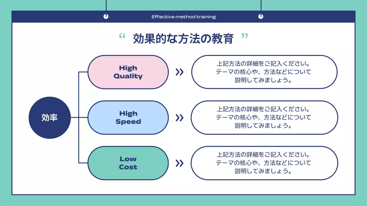 青 シンプル 企業 プレゼンテーション