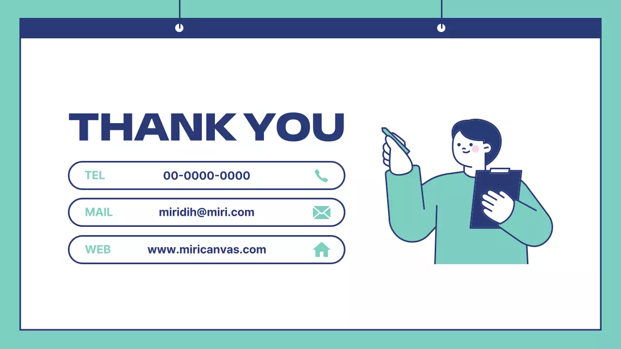 青 シンプル 企業 プレゼンテーション